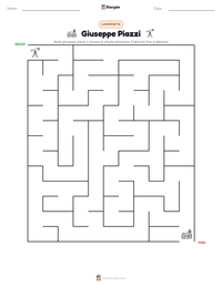 Anteprima della scheda stampabile di Giuseppe Piazzi
