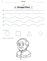 Aperçu de la feuille de travail imprimable Giuseppe Piazzi