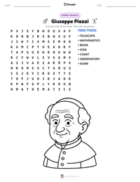 Giuseppe Piazzi printable worksheet preview