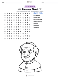 Podgląd drukowalnego arkusza ćwiczeń Giuseppe Piazzi
