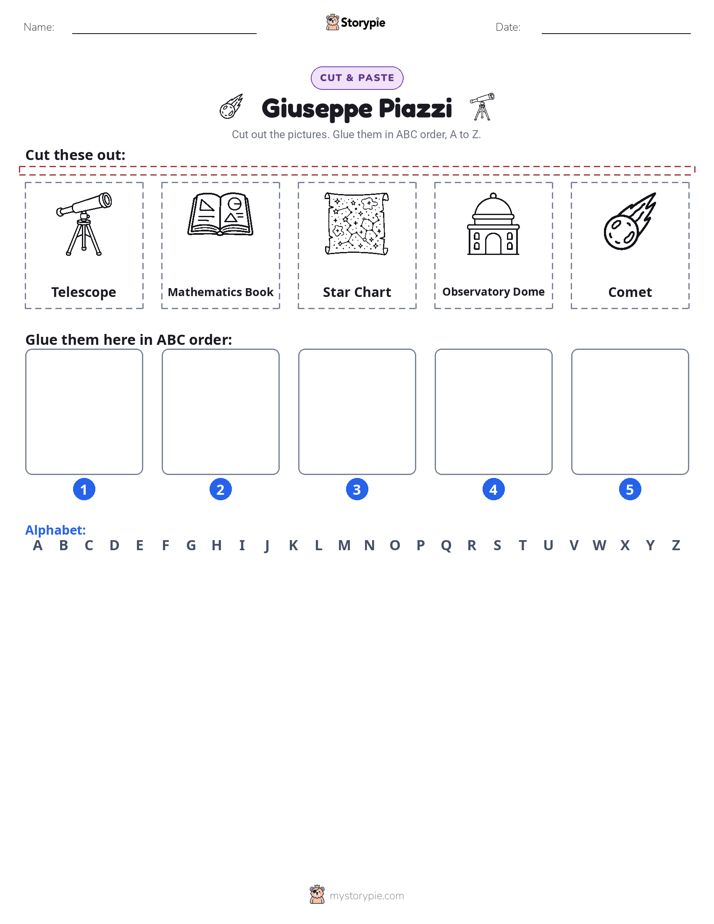 Cut & Paste Alphabet