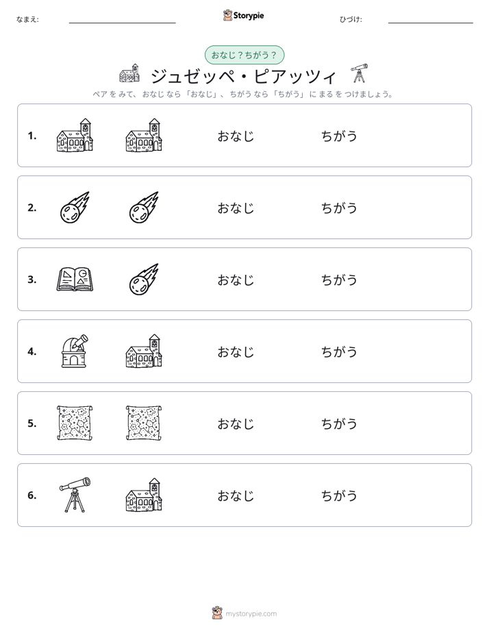同じか違うか