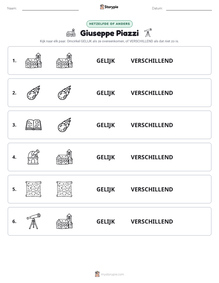 Zelfde of Verschillend