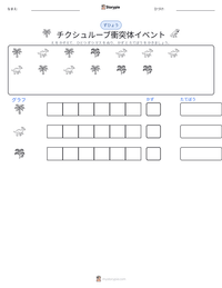 チクシュルーブ衝突体イベント の印刷可能ワークシートプレビュー