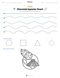 Chicxulub Impactor Event printable worksheet preview