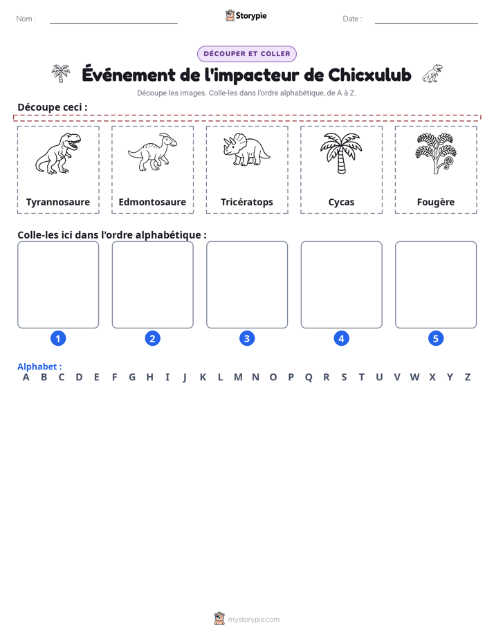 Découper & Coller l'Alphabet