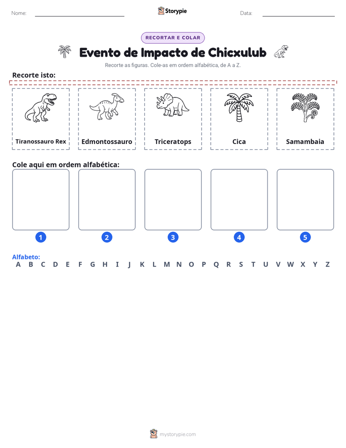 Recortar & Colar Alfabeto