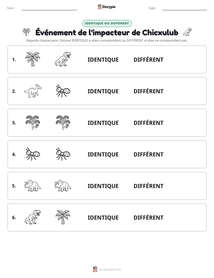 Identique ou Différent