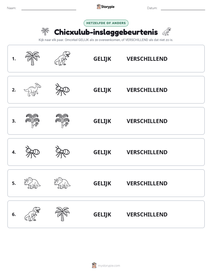 Zelfde of Verschillend
