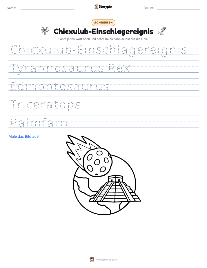 Schreibübung