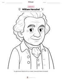 William Herschel druckbare Arbeitsblatt Vorschau