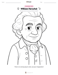 William Herschel printable worksheet preview