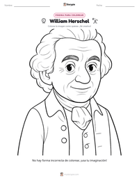 Vista previa de la hoja de trabajo imprimible de William Herschel