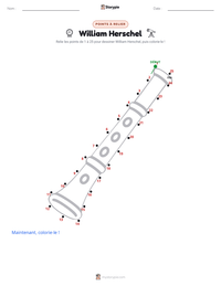 Aperçu de la feuille de travail imprimable William Herschel