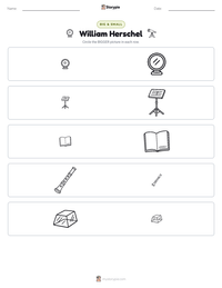 William Herschel printable worksheet preview
