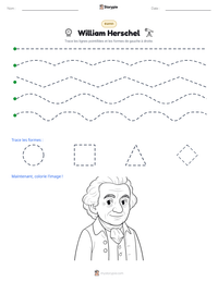 Aperçu de la feuille de travail imprimable William Herschel