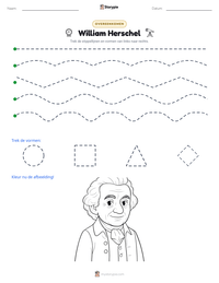 William Herschel afdrukbare werkblad voorbeeld