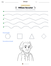 Podgląd drukowalnego arkusza ćwiczeń William Herschel