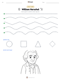 William Herschel yazdırılabilir çalışma sayfası önizlemesi