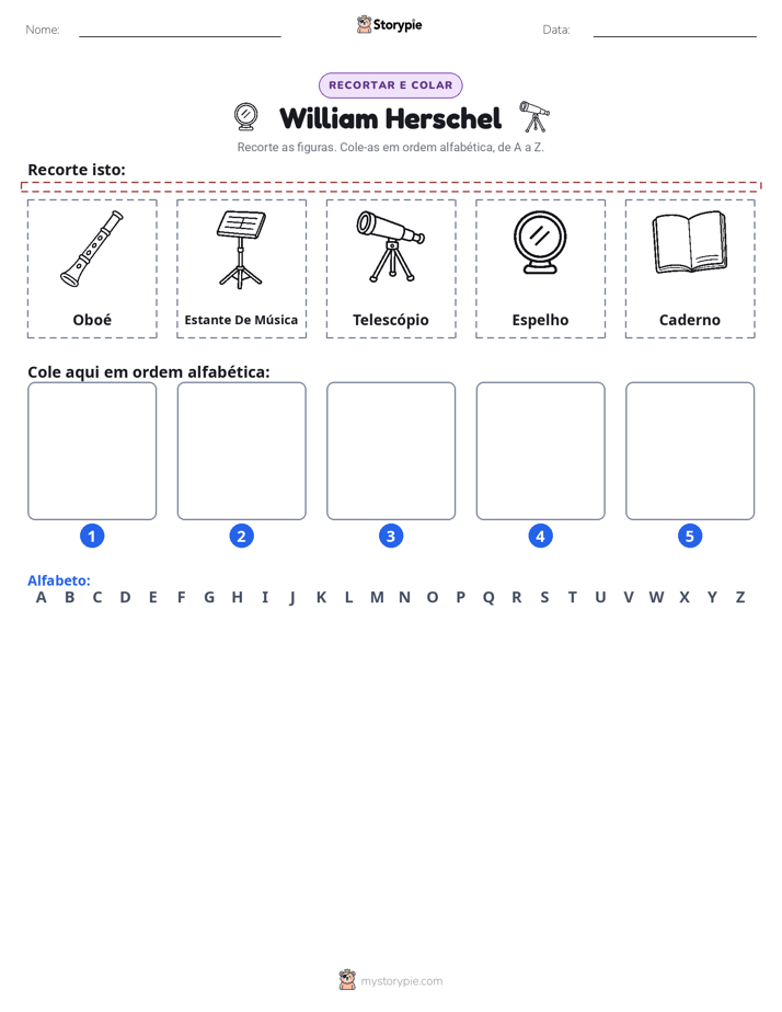 Recortar & Colar Alfabeto