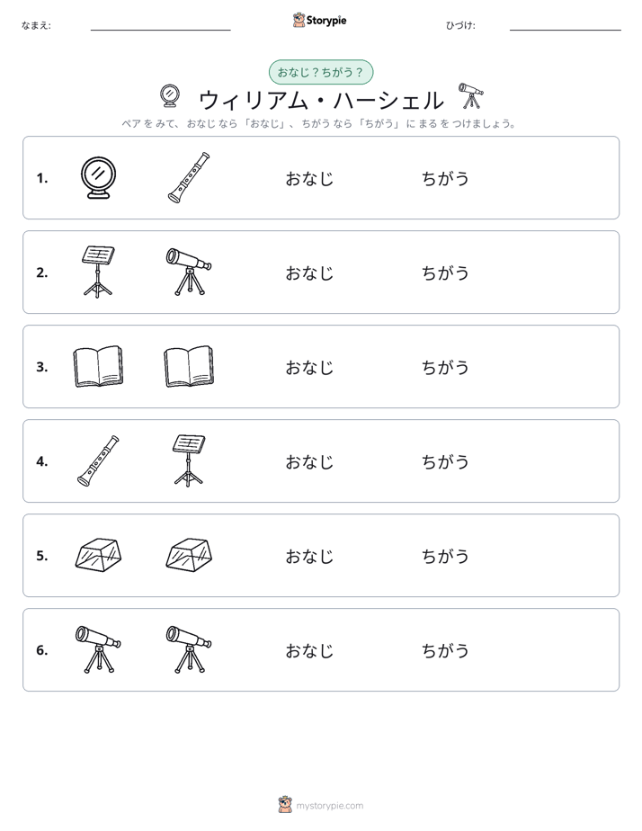 同じか違うか