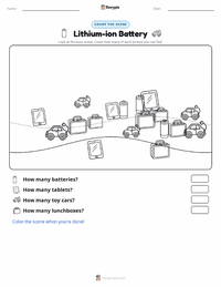 Lithium-ion Battery printable worksheet preview