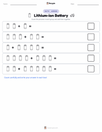 Lithium-ion Battery printable worksheet preview
