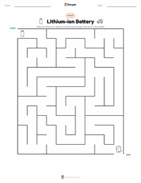Lithium-ion Battery printable worksheet preview