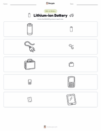 Lithium-ion Battery printable worksheet preview