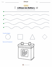 Lithium-ion Battery printable worksheet preview