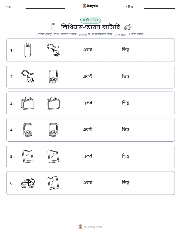 একই বা ভিন্ন