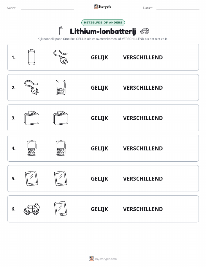 Zelfde of Verschillend