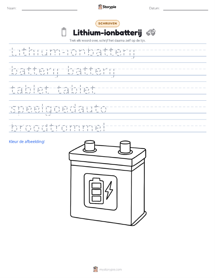 Schrijf Oefening