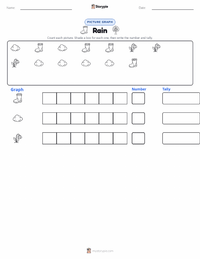 Rain printable worksheet preview