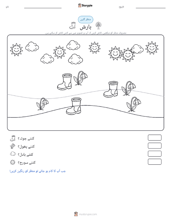 گنتی کا منظر
