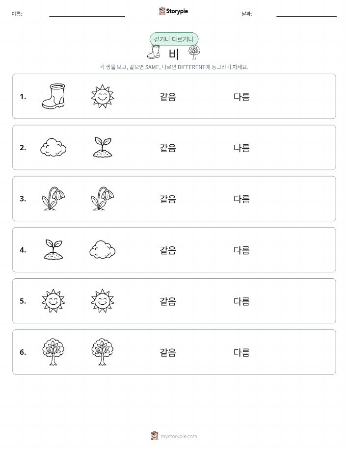 같은 것 또는 다른 것