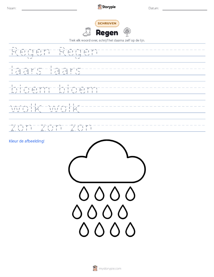 Schrijf Oefening