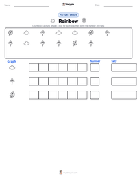 Rainbow printable worksheet preview