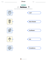 Rainbow printable worksheet preview