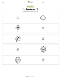 Rainbow printable worksheet preview