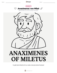 Anaximenes von Milet druckbare Arbeitsblatt Vorschau