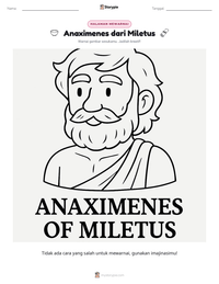 Prabaca lembar kerja cetak Anaximenes dari Miletus