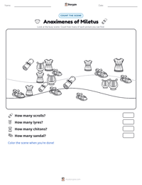 Anaximenes of Miletus printable worksheet preview