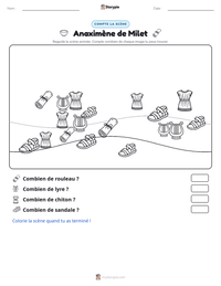 Aperçu de la feuille de travail imprimable Anaximène de Milet