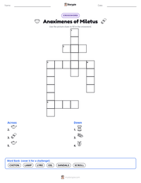 Anaximenes of Miletus printable worksheet preview