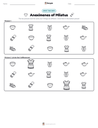 Anaximenes of Miletus printable worksheet preview