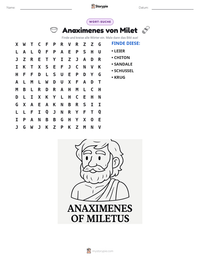 Anaximenes von Milet druckbare Arbeitsblatt Vorschau