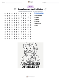 Prabaca lembar kerja cetak Anaximenes dari Miletus