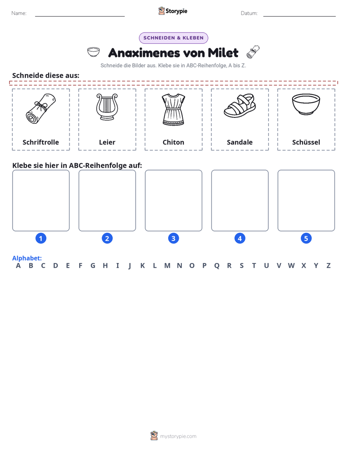 Schneiden & Einfügen Alphabet