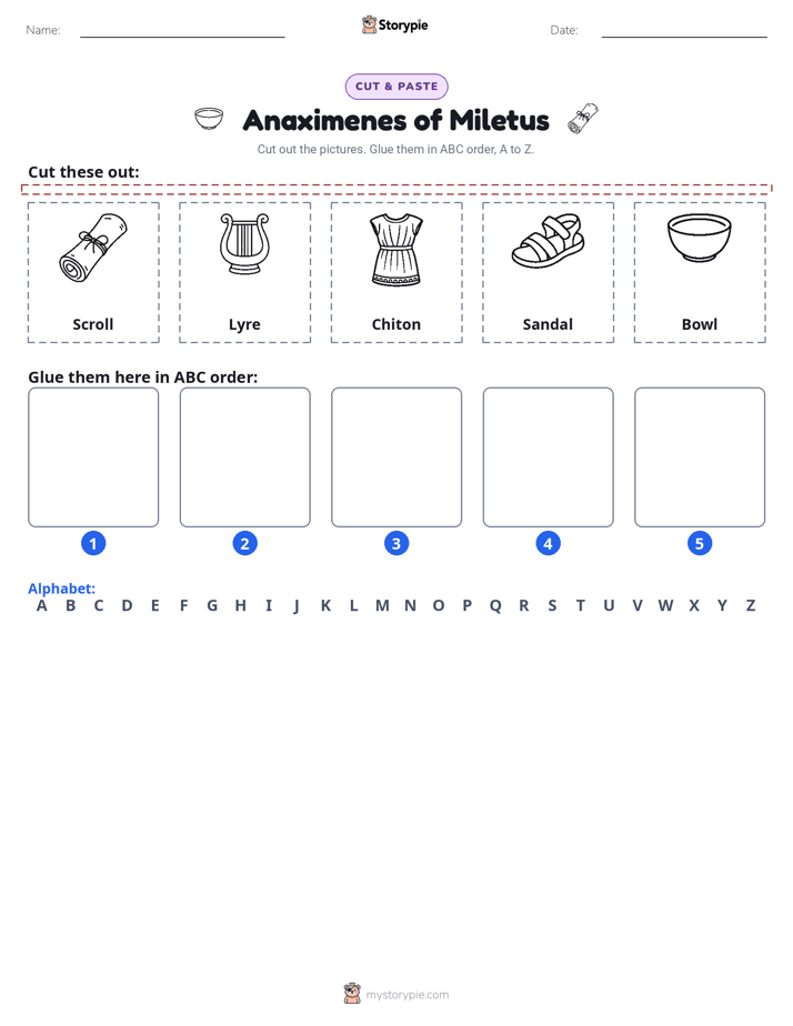 Cut & Paste Alphabet